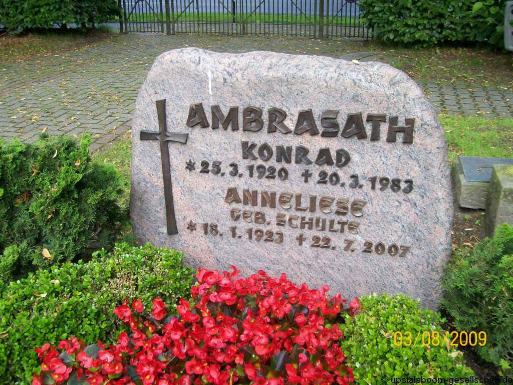 Grabstein Konrad Ambrasath 71