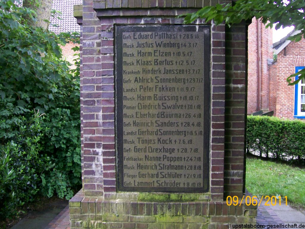 Denkmal Ahlrich Sonnenberg 49 in Bingum